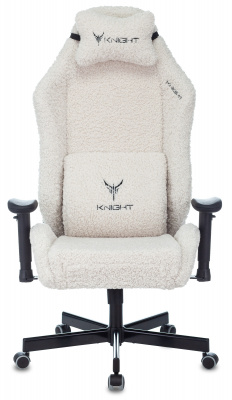 Кресло игровое Knight T1 молочный экомех с подголов. крестов. металл — фото, характеристики, наличие в Сыктывкаре