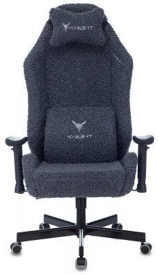 Кресло игровое Knight T1 синий экомех с подголов. крестов. металл — фото, характеристики, наличие в Сыктывкаре