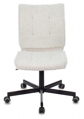 Кресло Бюрократ СН-330М молочный экомех крестов. металл черный — фото, характеристики, наличие в Сыктывкаре