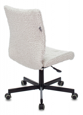 Кресло Бюрократ СН-330М молочный экомех крестов. металл черный — фото, характеристики, наличие в Сыктывкаре