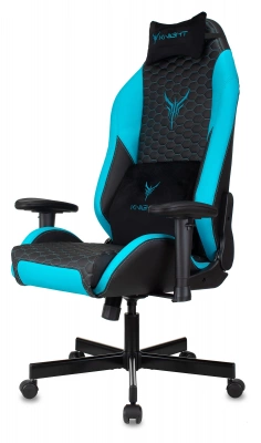 Кресло игровое Knight Neon черный/голубой соты экокожа с подголов. крестов. металл — фото, характеристики, наличие в Сыктывкаре
