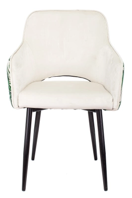 Кресло Бюрократ CH-380F молочный джунгли на ножках металл — фото, характеристики, наличие в Сыктывкаре