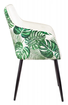 Кресло Бюрократ CH-380F молочный джунгли на ножках металл — фото, характеристики, наличие в Сыктывкаре