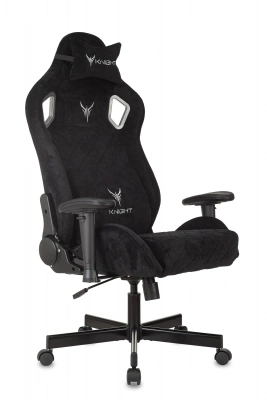 Кресло игровое Knight Outrider черный Light-20 с подголов. крестов. металл — фото, характеристики, наличие в Сыктывкаре