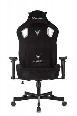 Кресло игровое Knight Outrider черный Light-20 с подголов. крестов. металл — фото, характеристики, наличие в Сыктывкаре