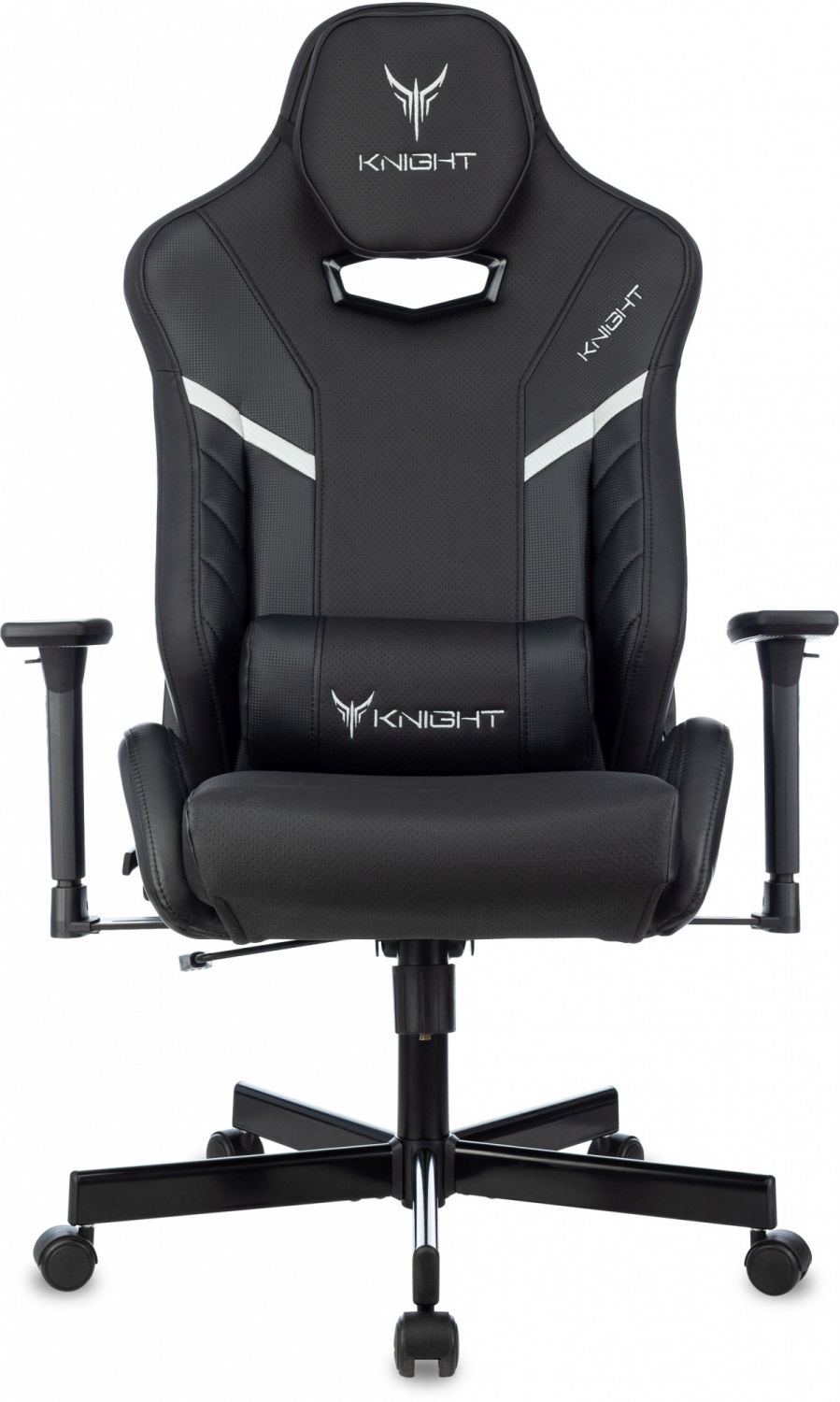 Кресло игровое Knight Thunder 5X черный экокожа крестов. металл — фото, характеристики, наличие в Сыктывкаре