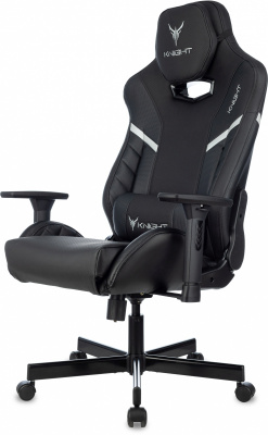 Кресло игровое Knight Thunder 5X черный экокожа крестов. металл — фото, характеристики, наличие в Сыктывкаре