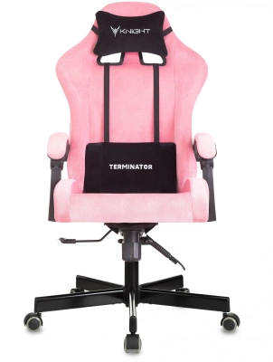 Кресло игровое Knight Terminator розовый Velvet 36 крестов. металл — фото, характеристики, наличие в Сыктывкаре