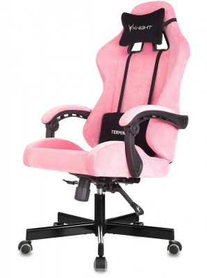 Кресло игровое Knight Terminator розовый Velvet 36 крестов. металл — фото, характеристики, наличие в Сыктывкаре