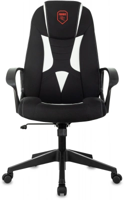 Кресло игровое Zombie 200 черный/белый ткань/эко.кожа крестов. пластик пластик черный — фото, характеристики, наличие в Сыктывкаре