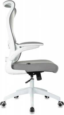 Кресло эргономичное Бюрократ Sigma WH 1 серый сетка/ткань крестов. пластик пластик белый — фото, характеристики, наличие в Сыктывкаре