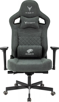 Кресло игровое Knight Hunter серый Alfa 44 искусственная замша крестов. металл — фото, характеристики, наличие в Сыктывкаре