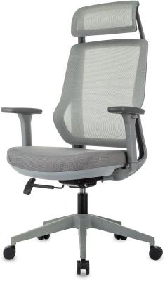 Кресло эргономичное Бюрократ MC-G411N-H серый сетка/ткань с подголов. крестов. пластик пластик серый — фото, характеристики, наличие в Сыктывкаре