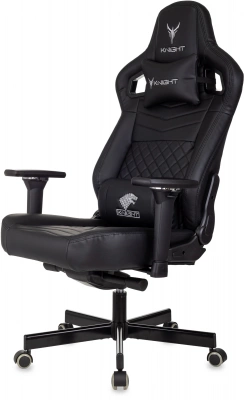 Кресло игровое Knight Hunter черный экокожа крестов. металл — фото, характеристики, наличие в Сыктывкаре