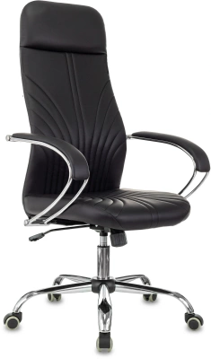 Кресло эргономичное Бюрократ CH-610SL черный экокожа крестов. металл хром — фото, характеристики, наличие в Сыктывкаре