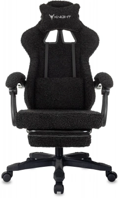 Кресло игровое Knight Lord/F черный экомех крестов. пластик подст.для ног — фото, характеристики, наличие в Сыктывкаре