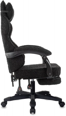 Кресло игровое Knight Lord/F черный экомех крестов. пластик подст.для ног — фото, характеристики, наличие в Сыктывкаре