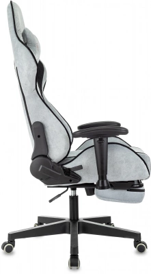 Кресло игровое Zombie Drift/F серо-голубой/черный крестов. пластик подст.для ног — фото, характеристики, наличие в Сыктывкаре