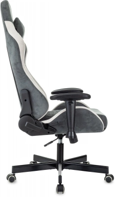 Кресло игровое Knight Regal Fabric серый/светло-серый искусственная замша крестов. металл — фото, характеристики, наличие в Сыктывкаре