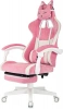 Кресло игровое Knight Kitty/F W Fabric розовый/молочный крестов. пластик подст.для ног пластик белый — фото, характеристики, наличие в Сыктывкаре