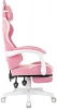 Кресло игровое Knight Kitty/F W Fabric розовый/молочный крестов. пластик подст.для ног пластик белый — фото, характеристики, наличие в Сыктывкаре