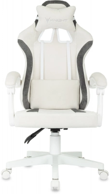 Кресло игровое Knight Wolf WH молочный/серый крестов. пластик пластик белый — фото, характеристики, наличие в Сыктывкаре