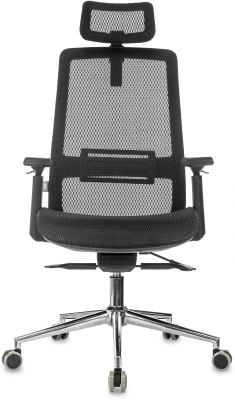 Кресло эргономичное Бюрократ MC-912-H черный сетка с подголов. крестов. металл хром — фото, характеристики, наличие в Сыктывкаре