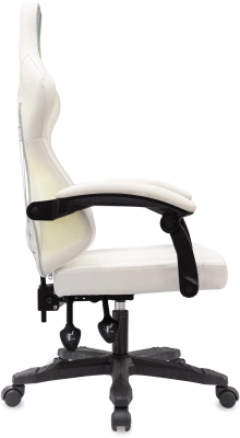 Кресло игровое Knight Wolf RGB белый экокожа/сетка с подголов. крестов. пластик — фото, характеристики, наличие в Сыктывкаре