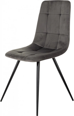 Стул для дома Бюрократ CH-K1_4 комплект 4шт т.серый Holland 18 металл черный на ножках (CH-K1_1/HL18_4) — фото, характеристики, наличие в Сыктывкаре