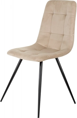Стул для дома Бюрократ CH-K1_4 комплект 4шт бежевый Holland 06 металл черный на ножках (CH-K1_1/HL07_4) — фото, характеристики, наличие в Сыктывкаре