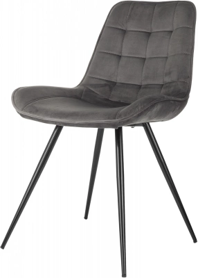 Стул для дома Бюрократ CH-K2_2 комплект 2шт т.серый Holland 18 металл черный на ножках (CH-K2_1/HL18_2) — фото, характеристики, наличие в Сыктывкаре