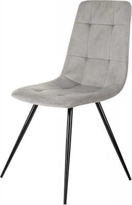 Стул для дома Бюрократ CH-K1_4 комплект 4шт св.серый Holland 09 металл черный на ножках (CH-K1_1/HL09_4) — фото, характеристики, наличие в Сыктывкаре