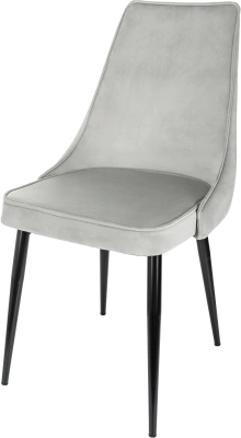 Стул для дома Бюрократ CH-K4 св.серый Holland 09 металл черный на ножках (CH-K4_1/HL09) — фото, характеристики, наличие в Сыктывкаре