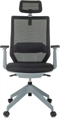 Кресло эргономичное Бюрократ MC-G611NL-H черный Elastic-102 с подголов. крестов.4-луч. пластик пластик серый — фото, характеристики, наличие в Сыктывкаре