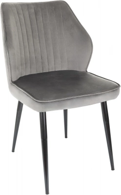 Стул для дома Бюрократ CH-K5_2 комплект 2шт т.серый Holland 18 металл черный на ножках (CH-K5_1/HL18_2) — фото, характеристики, наличие в Сыктывкаре