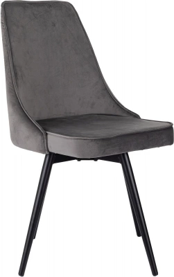 Стул для дома Бюрократ CH-K4_SP с повор.мех. т.серый Holland 18 металл черный на ножках (CH-K4_1/SP/HL18) — фото, характеристики, наличие в Сыктывкаре