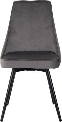 Стул для дома Бюрократ CH-K4_SP_2 с повор.мех. комплект 2шт т.серый Holland 18 металл черный на ножках (CH-K4_1/SP/HL18_2) — фото, характеристики, наличие в Сыктывкаре