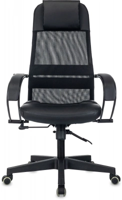 Кресло эргономичное Бюрократ CH-NOVA LUX черный сет./ткань/экокожа крестов. пластик — фото, характеристики, наличие в Сыктывкаре