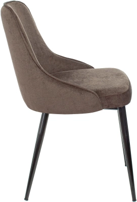 Стул для дома Бюрократ CH-K3_2 комплект 2шт коричневый Light 10 металл черный на ножках (CH-K3_1/LT10_2) — фото, характеристики, наличие в Сыктывкаре