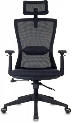 Кресло эргономичное Бюрократ MC-811S-H черный Elastic-102 сетка/ткань с подголов. крестов. пластик — фото, характеристики, наличие в Сыктывкаре