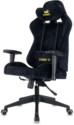 Кресло игровое Zombie 51 черный Light-20 крестов. пластик — фото, характеристики, наличие в Сыктывкаре