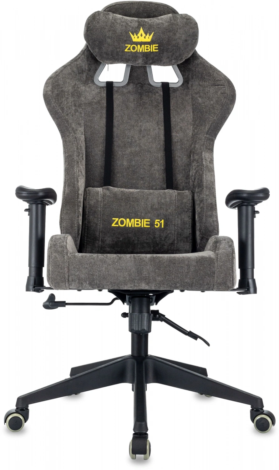 Кресло игровое Zombie 51 серый Light-19 крестов. пластик — фото, характеристики, наличие в Сыктывкаре