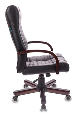 Кресло руководителя Бюрократ KB-10WALNUT черный экокожа крестов. металл/дерево — фото, характеристики, наличие в Сыктывкаре