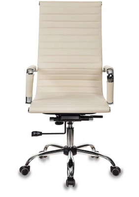 Кресло руководителя Бюрократ CH-883 слоновая кость экокожа крестов. металл хром — фото, характеристики, наличие в Сыктывкаре