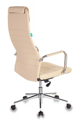 Кресло руководителя Бюрократ KB-9N/ECO бежевый экокожа с подголов. крестов. металл хром — фото, характеристики, наличие в Сыктывкаре