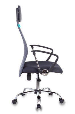 Кресло руководителя Бюрократ KB-6N темно-серый TW-04 TW-12 сетка/ткань с подголов. крестов. металл хром — фото, характеристики, наличие в Сыктывкаре