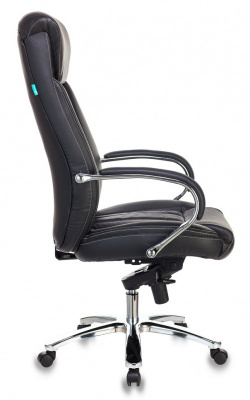 Кресло руководителя Бюрократ T-9922SL черный кожа крестов. металл хром — фото, характеристики, наличие в Сыктывкаре