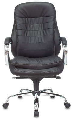 Кресло руководителя Бюрократ T-9950 черный экокожа крестов. металл хром — фото, характеристики, наличие в Сыктывкаре
