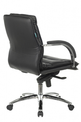 Кресло руководителя Бюрократ T-9927SL-LOW черный кожа низк.спин. крестов. металл хром — фото, характеристики, наличие в Сыктывкаре