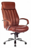 Кресло руководителя Бюрократ T-9922SL светло-коричневый Leather Eichel кожа крестов. металл хром